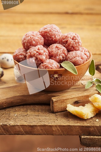 Image of Raw meatballs