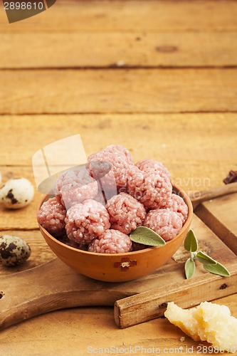 Image of Raw meatballs