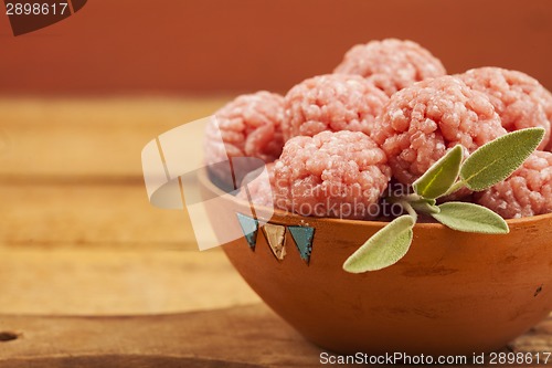 Image of Raw meatballs