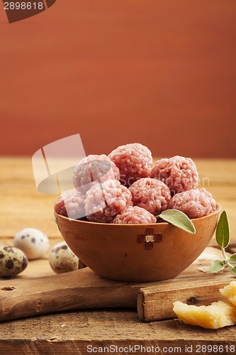 Image of Raw meatballs