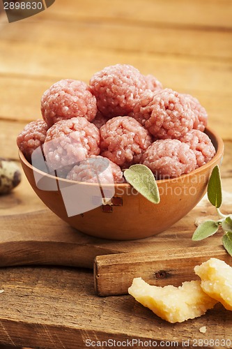 Image of Raw meatballs