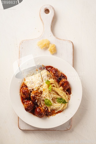 Image of Pasta with meatballs 