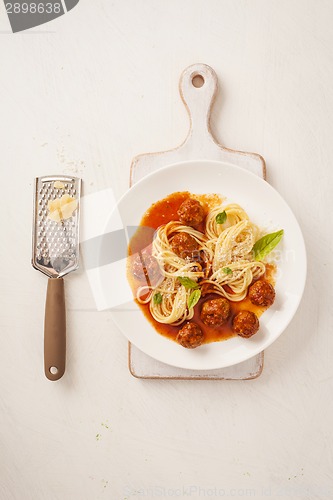 Image of Pasta with meatballs 