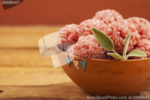 Image of Raw meatballs