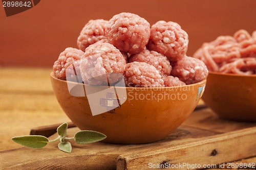 Image of Raw meatballs