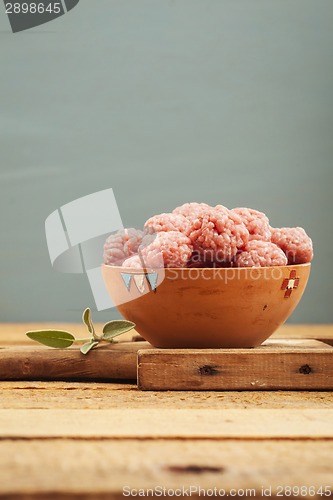 Image of Raw meatballs