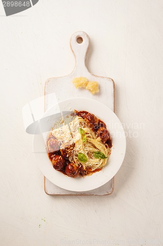 Image of Pasta with meatballs 