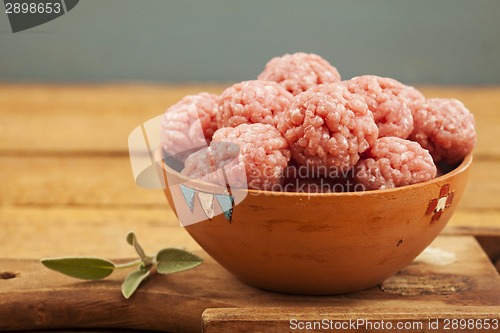 Image of Raw meatballs