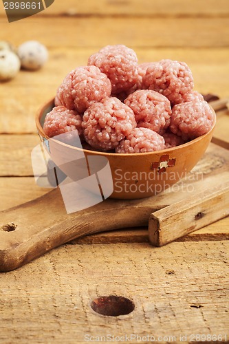 Image of Raw meatballs