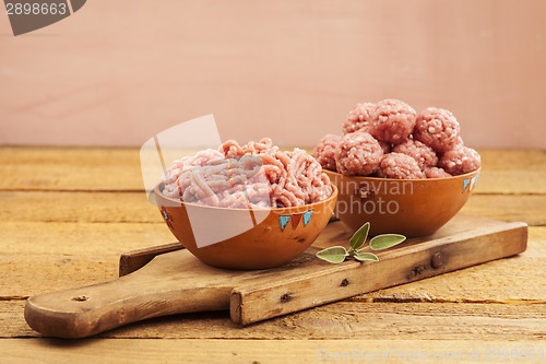 Image of Raw meatballs