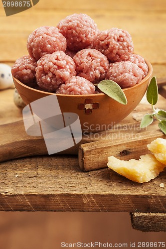 Image of Raw meatballs