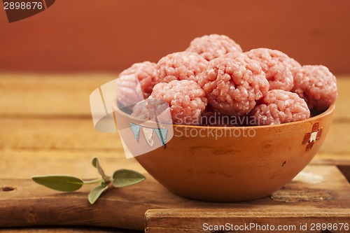 Image of Raw meatballs