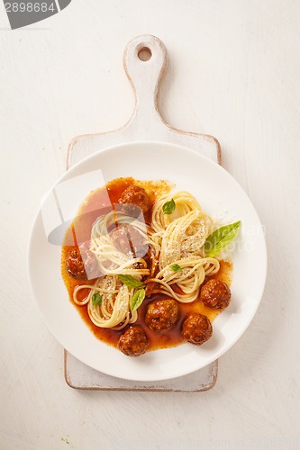 Image of Pasta with meatballs 