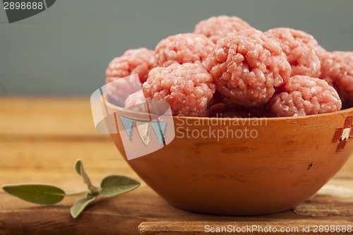 Image of Raw meatballs