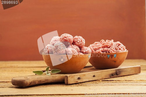 Image of Raw meatballs