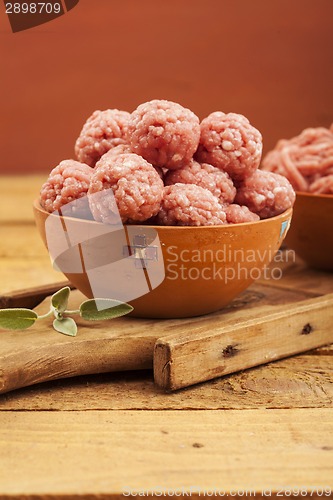 Image of Raw meatballs