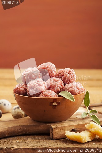 Image of Raw meatballs