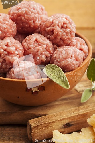 Image of Raw meatballs