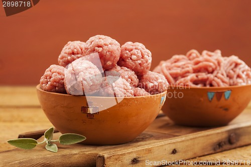 Image of Raw meatballs