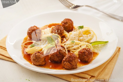 Image of Pasta with meatballs 