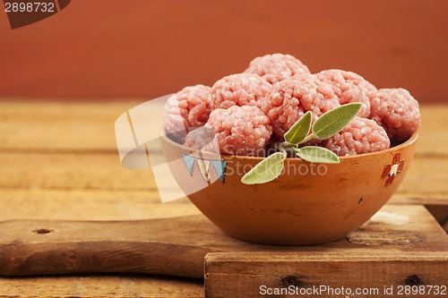 Image of Raw meatballs