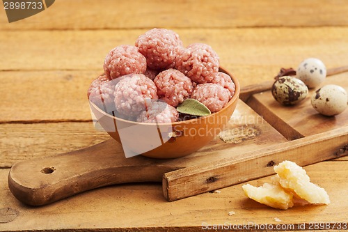 Image of Raw meatballs