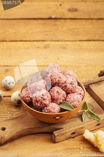 Image of Raw meatballs