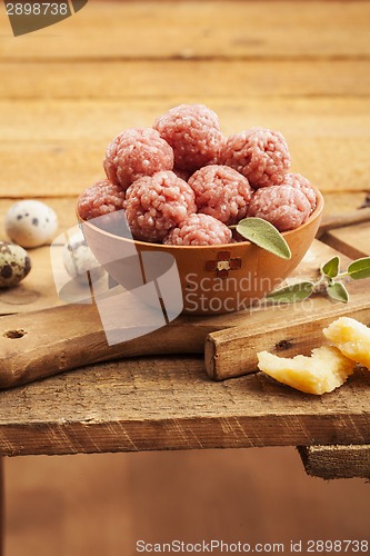 Image of Raw meatballs