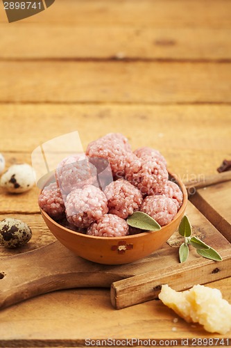 Image of Raw meatballs