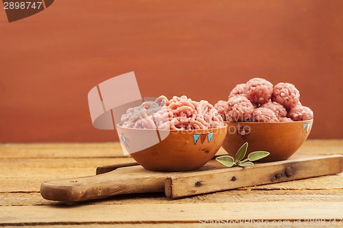 Image of Raw meatballs