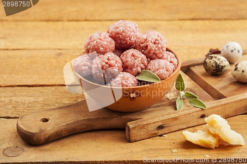 Image of Raw meatballs