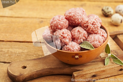 Image of Raw meatballs