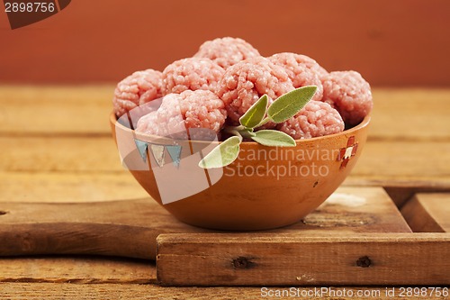 Image of Raw meatballs