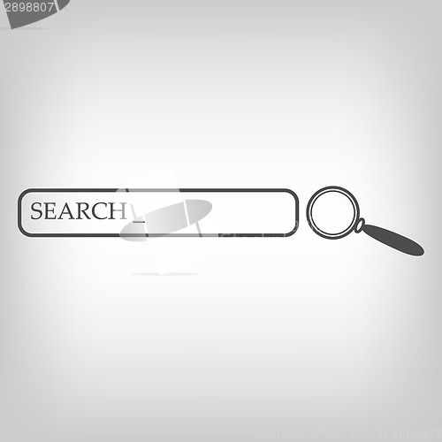 Image of Search bar and magnifying glass