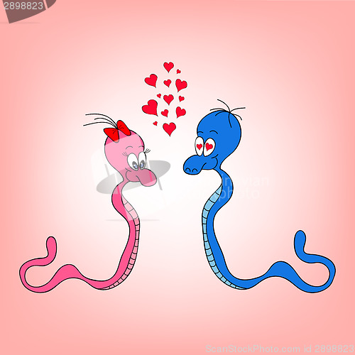 Image of Worms in love