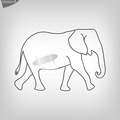 Image of Elephant silhouette
