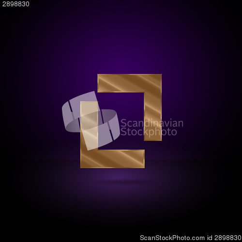 Image of Gold metal symbol