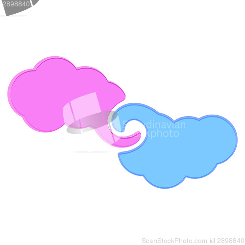 Image of Colorful clouds