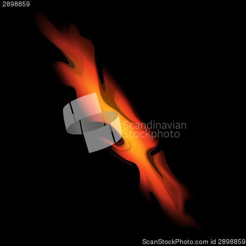 Image of Fire on black