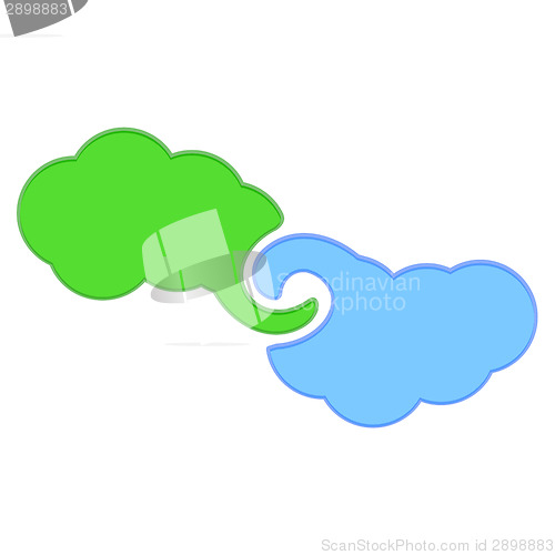 Image of Colorful clouds