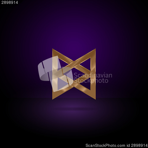 Image of Gold metal symbol