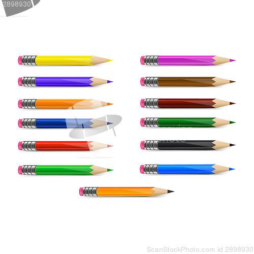 Image of Set of color pencils