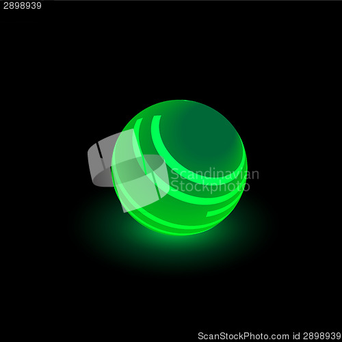 Image of Green luminous ball