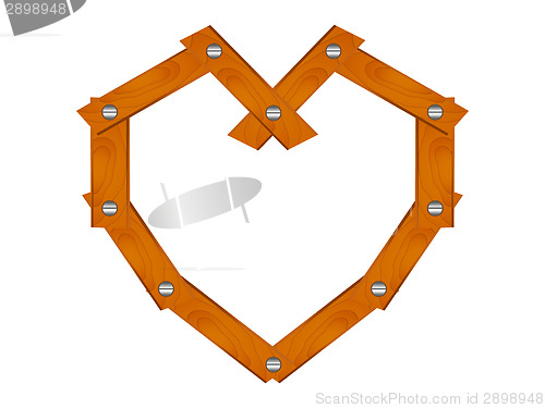 Image of Wooden heart
