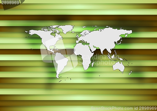 Image of Abstract world map tech background