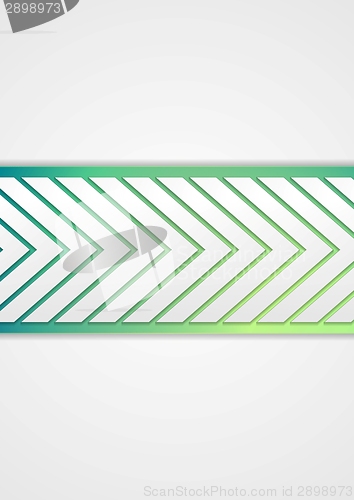 Image of Tech arrows vector banner