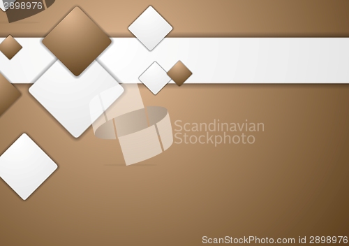 Image of Abstract tech brown background