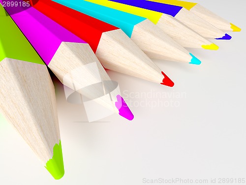 Image of Colorful pencils.