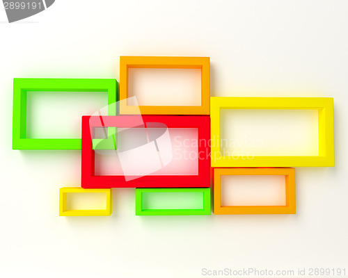 Image of 3D Abstract Geometrical Design.