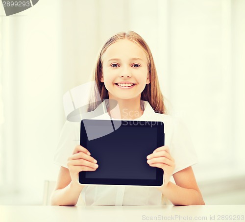 Image of girl with tablet pc at school